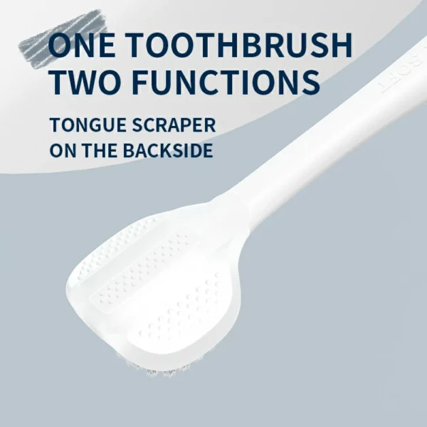 OralGos Triple-Sided Spiral Toothbrush - 58° Brush Head Design
