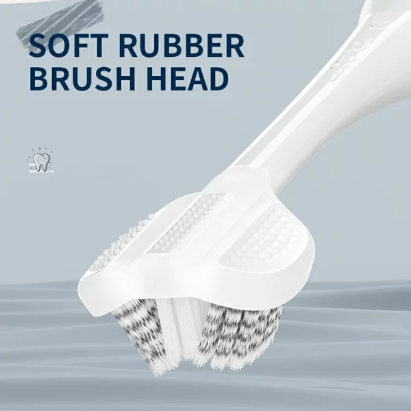 OralGos Triple-Sided Spiral Toothbrush - 58° Brush Head Design