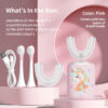 Kids' U-Shaped Electric Toothbrush with Adorable Unicorn Design