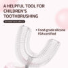 Kids' U-Shaped Electric Toothbrush with Adorable Unicorn Design