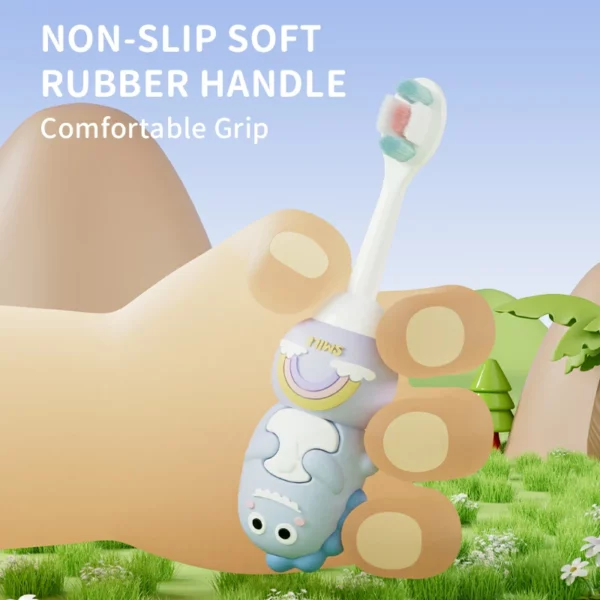 Ultrasonic Dinosaur Kids Toothbrush for Toddlers Ages 0-6