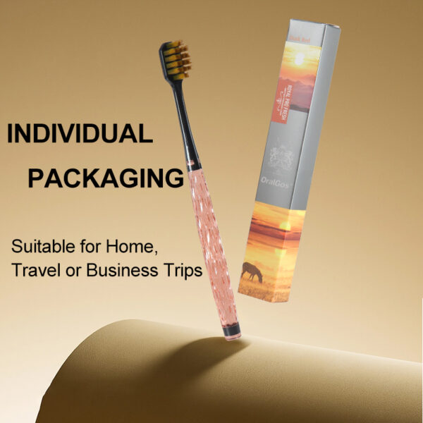 PETG Transparent Handle Premium Soft Bristle Toothbrush