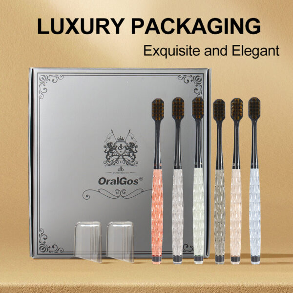 PETG Transparent Handle Premium Soft Bristle Toothbrush