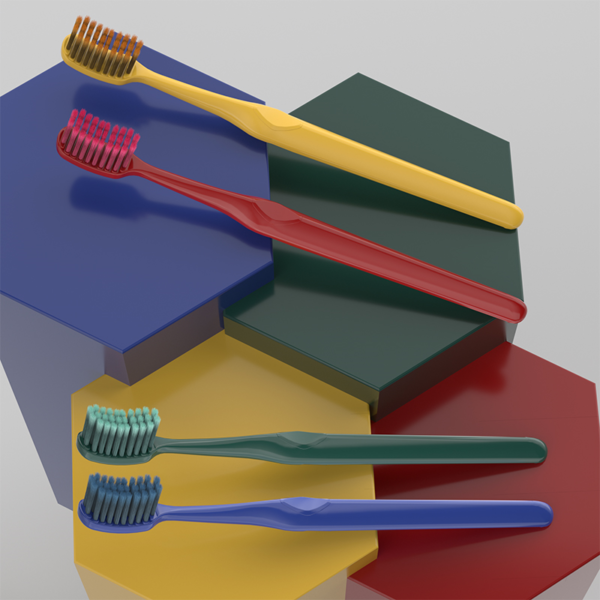 OralGos DB032 Volcanic Carbon Soft Bristle Toothbrush