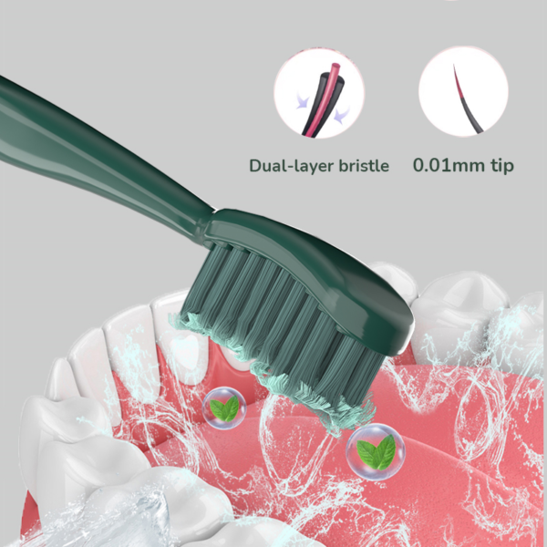 OralGos DB032 Volcanic Carbon Soft Bristle Toothbrush