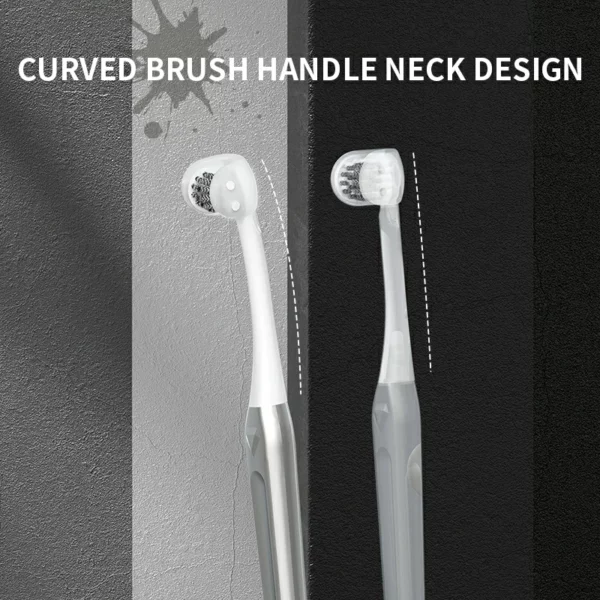 OralGos® 3-Sided Toothbrush: Full-Coverage Cleaning for Sensitive Gums