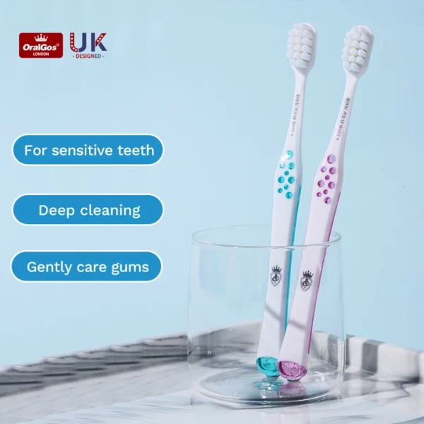 OralGos Soft Bristle Toothbrush for Sensitive Gums DB022