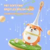 Kids U-Shaped Electric Toothbrush with Cute Shiba Inu Design