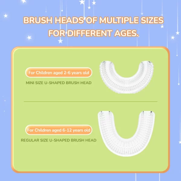 Kids U-Shaped Electric Toothbrush with Cute Shiba Inu Design