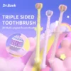 Triple-head toothbrush | Extra Soft toothbrushs for Adults