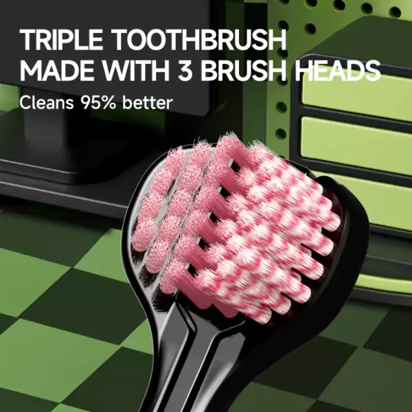 360° Triple-Sided Toothbrush |modern design toothbrush