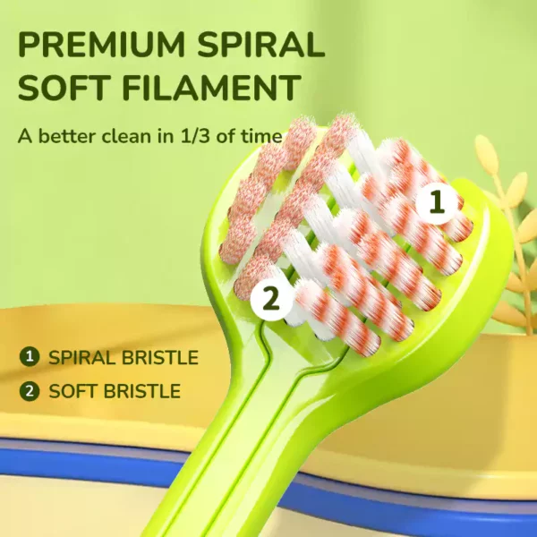3-sided toothbrush for kids