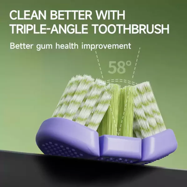 360° Triple-Sided Toothbrush |modern design toothbrush