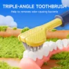 Dr.Baek KR019 Soft-Bristled 3D Three-Sided Toothbrush for Kids