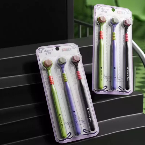 360° Triple-Sided Toothbrush |modern design toothbrush