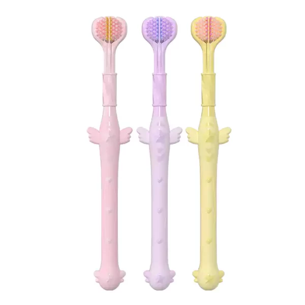 Triple-head toothbrush | Extra Soft toothbrushs for Adults