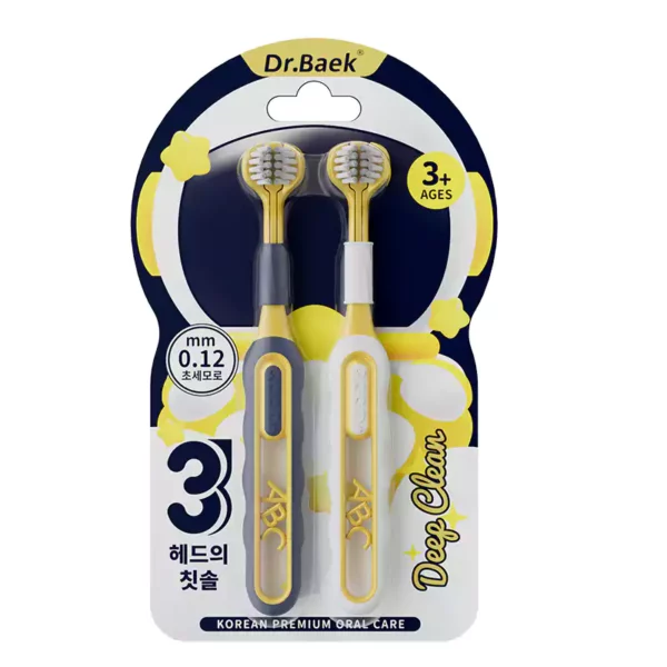 Dr.Baek KR019 Soft-Bristled 3D Three-Sided Toothbrush for Kids